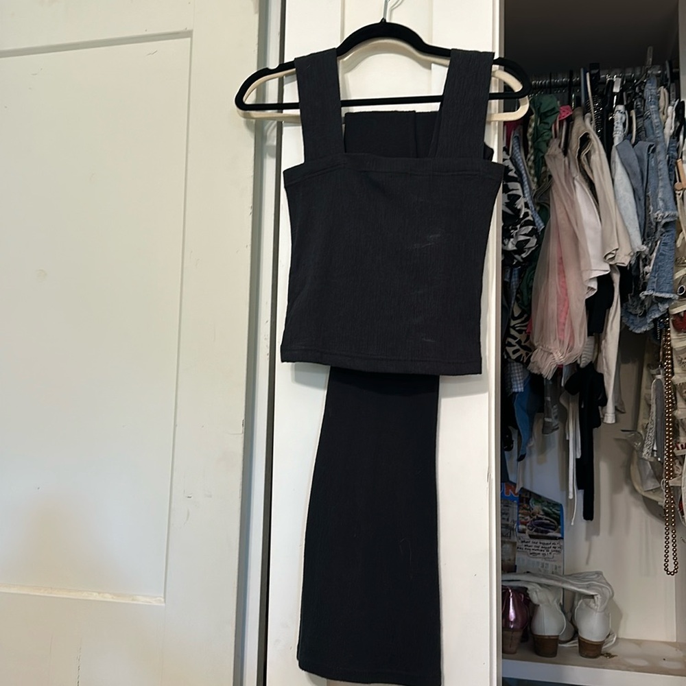 Black 2 piece pant set